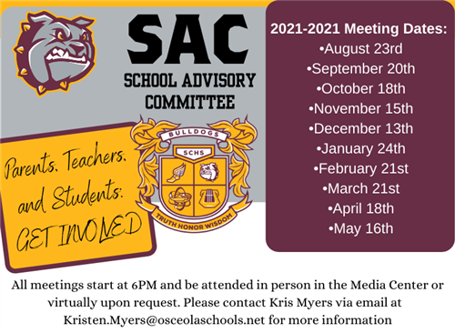 SAC Meeting Dates